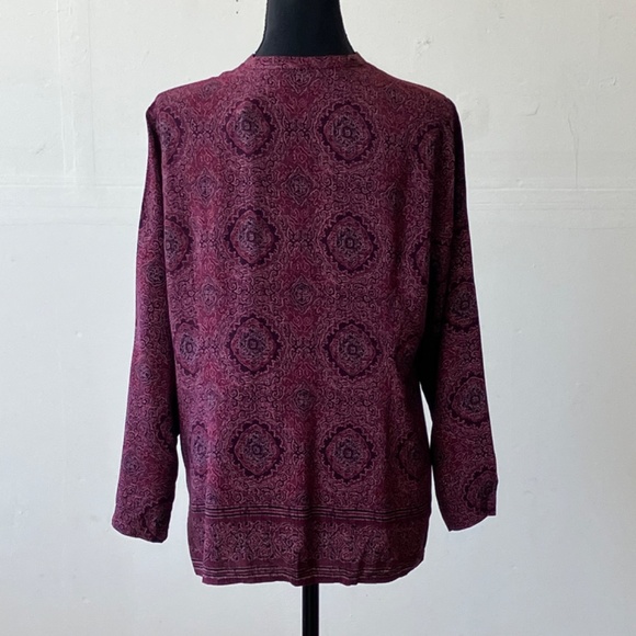 Vintage maroon, magenta and wine colored cropped pants set - Picture 5 of 8